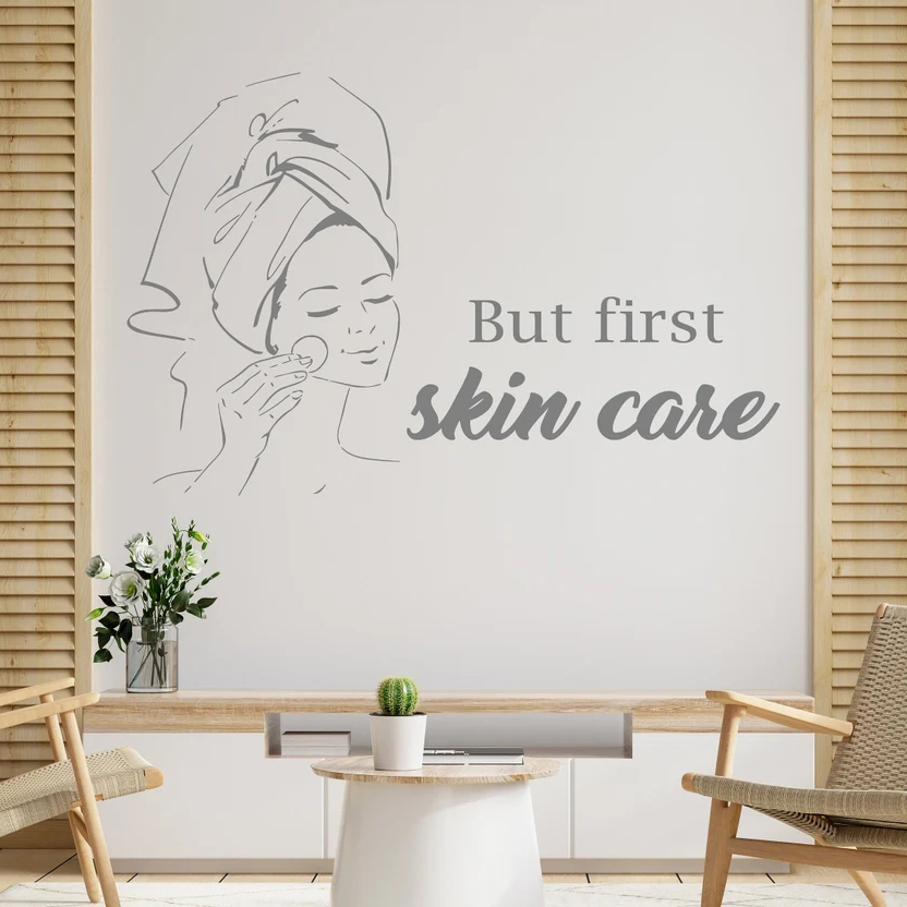 Pa Salon Woman Face Wall Decal - Skincare Quote review and price