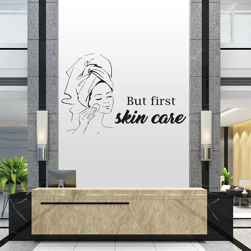 Pa Salon Woman Face Wall Decal - Skincare Quote review and price