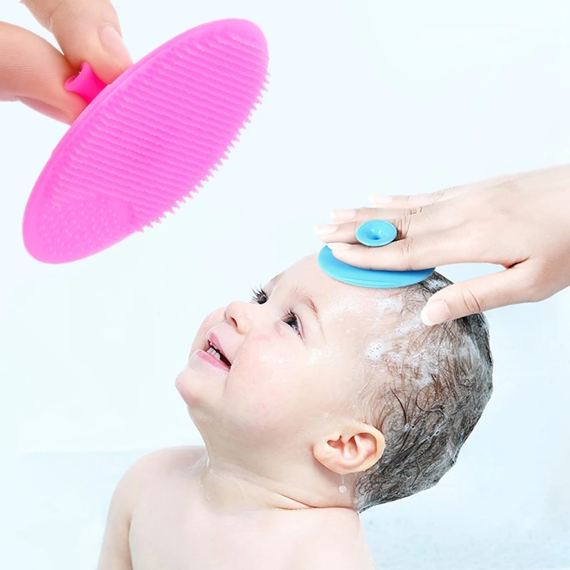 1pc Soft Silicone Bath Brush f - Skincare Newborn review and price