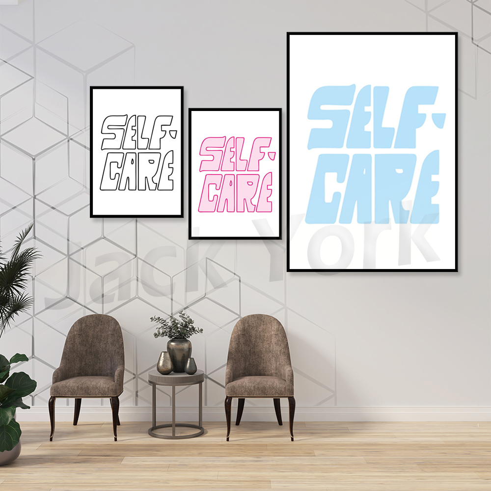 Selfcare routine poster, selfl - Skincare Quote review and price