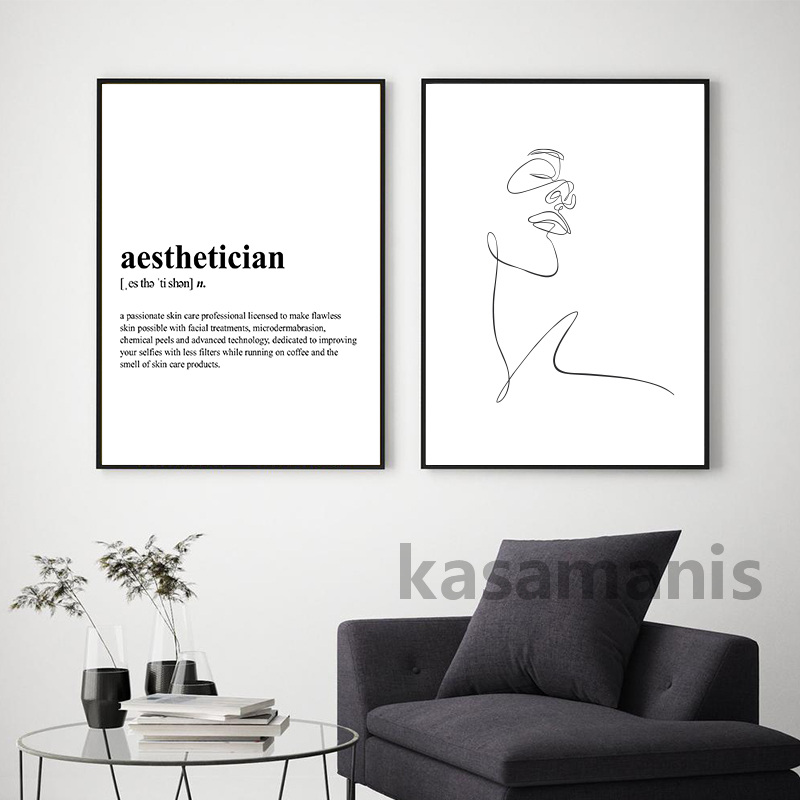 Aesthetician Definition Canvas - Skincare Quote review and price
