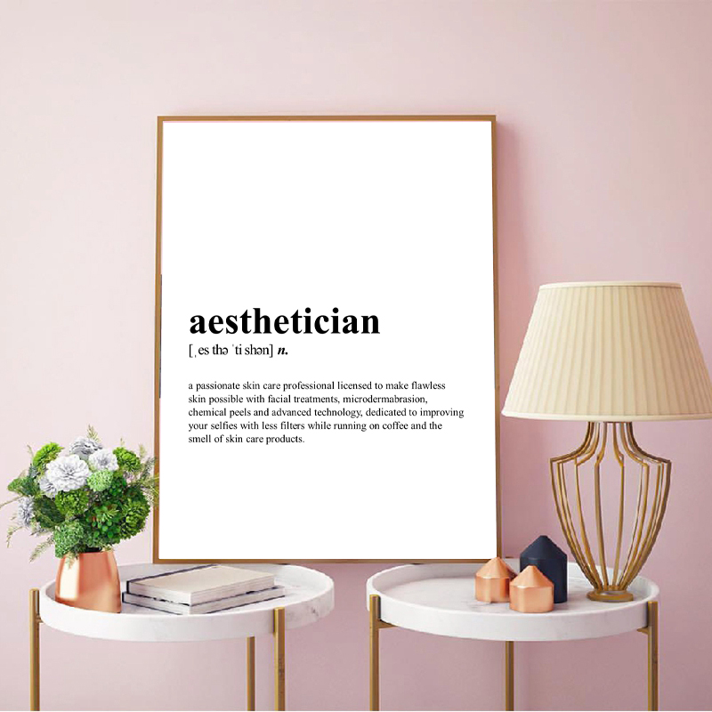 Aesthetician Definition Canvas - Skincare Quote review and price